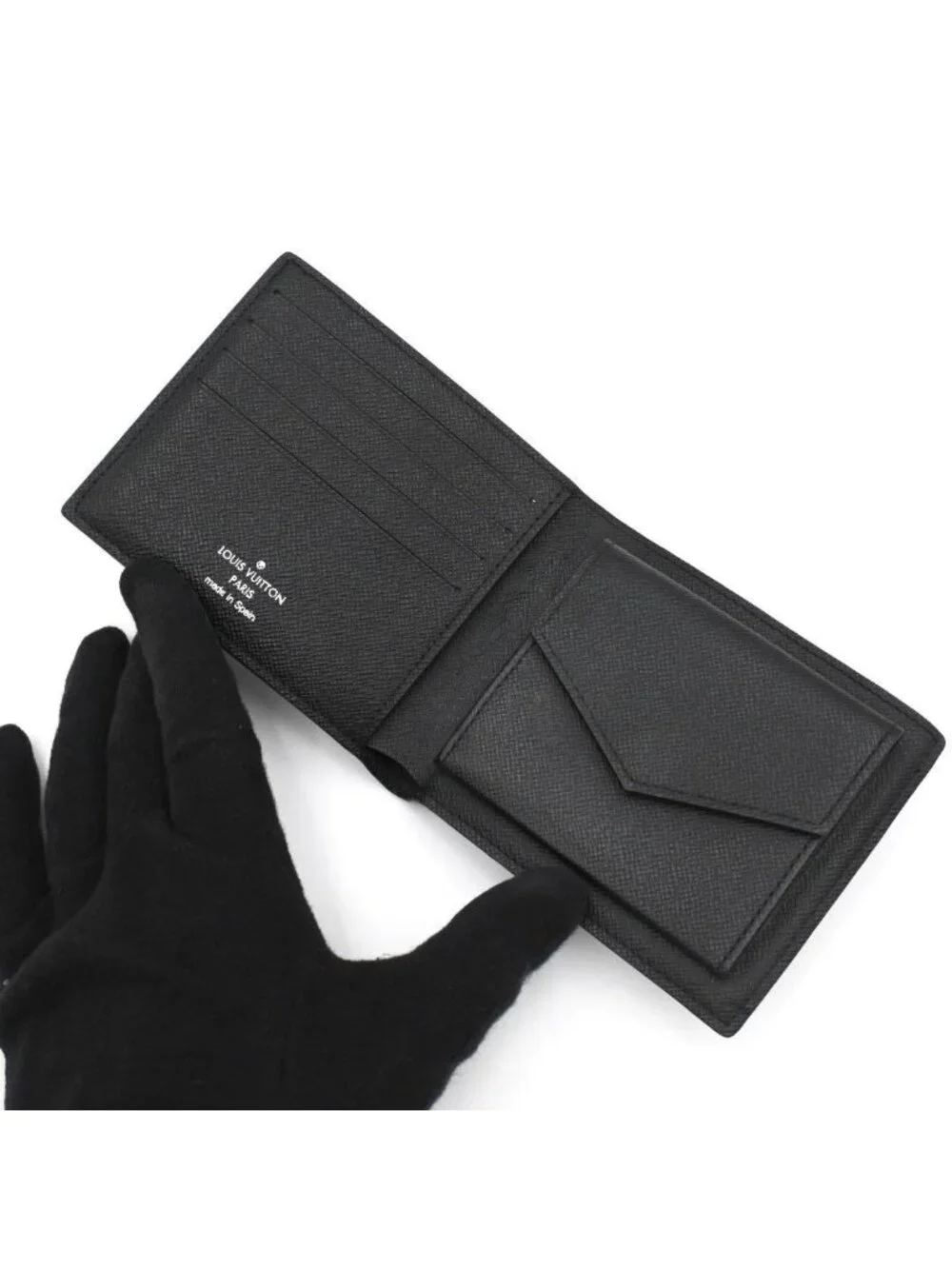 Louis Vuitton Eclipse Portefeuille Marco Bifold Wallet Black